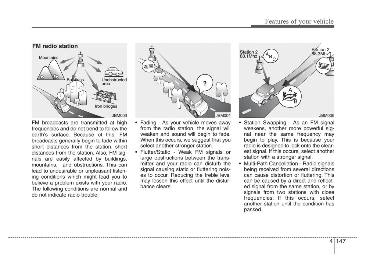 Hyundai Grandeur Azera HG V 5 owners manual / page 224