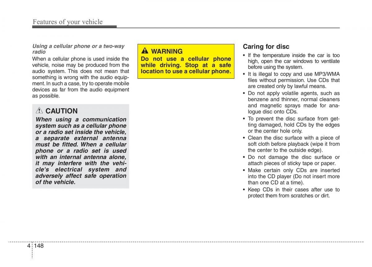 Hyundai Grandeur Azera HG V 5 owners manual / page 225