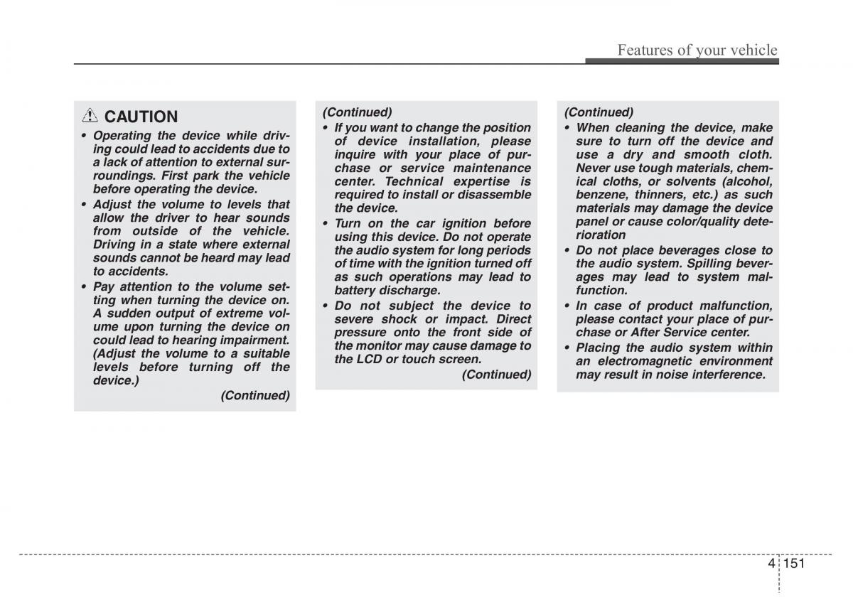 Hyundai Grandeur Azera HG V 5 owners manual / page 228