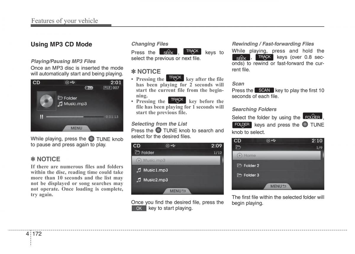 Hyundai Grandeur Azera HG V 5 owners manual / page 249