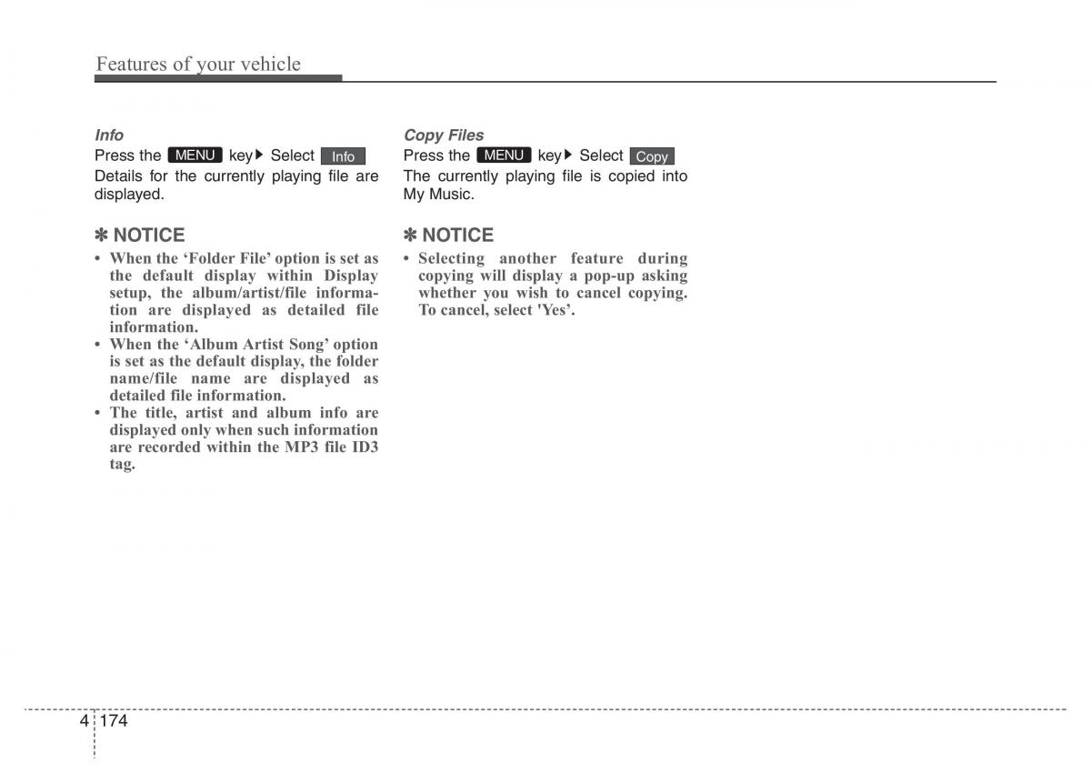 Hyundai Grandeur Azera HG V 5 owners manual / page 251