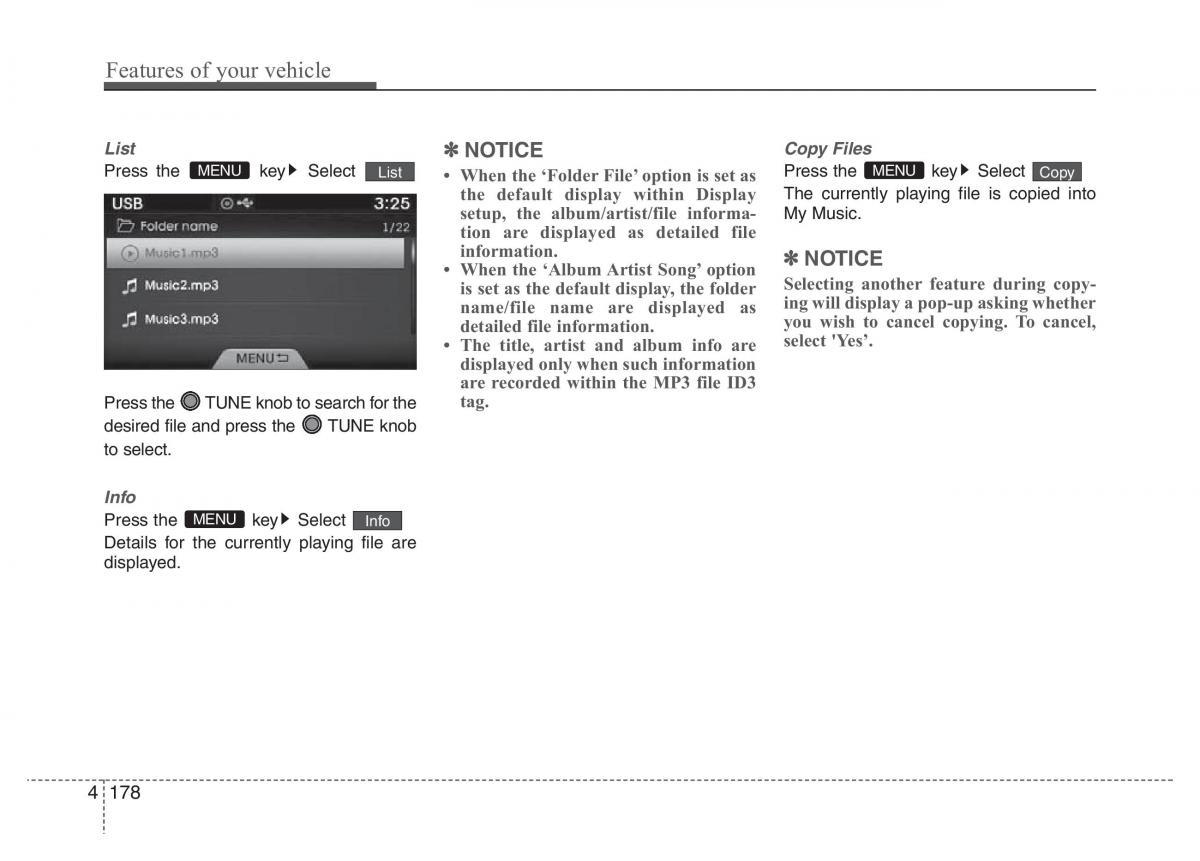 Hyundai Grandeur Azera HG V 5 owners manual / page 255