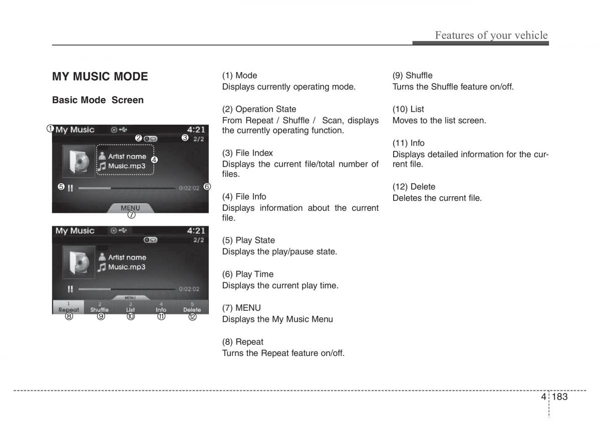 Hyundai Grandeur Azera HG V 5 owners manual / page 260