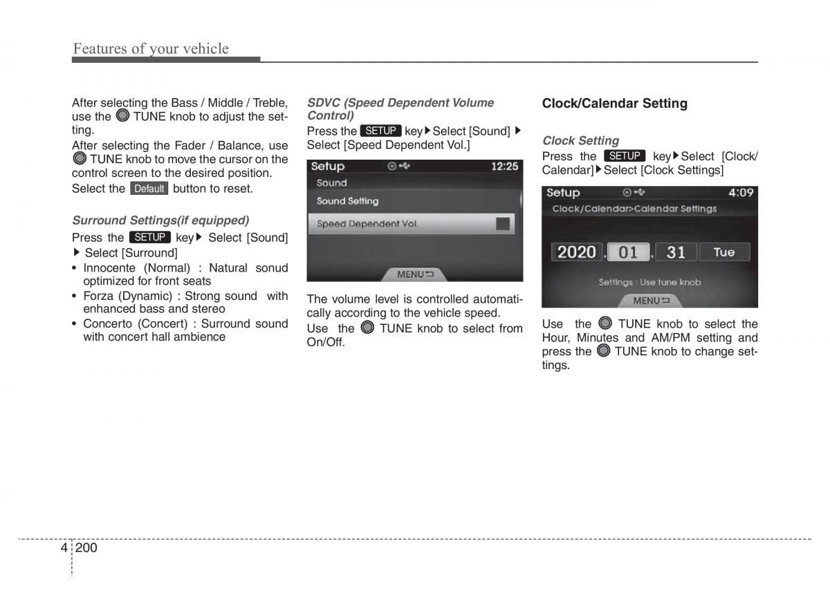 Hyundai Grandeur Azera HG V 5 owners manual / page 277