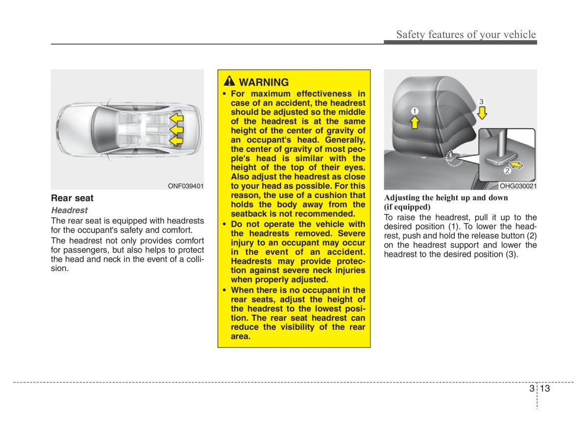 Hyundai Grandeur Azera HG V 5 owners manual / page 29