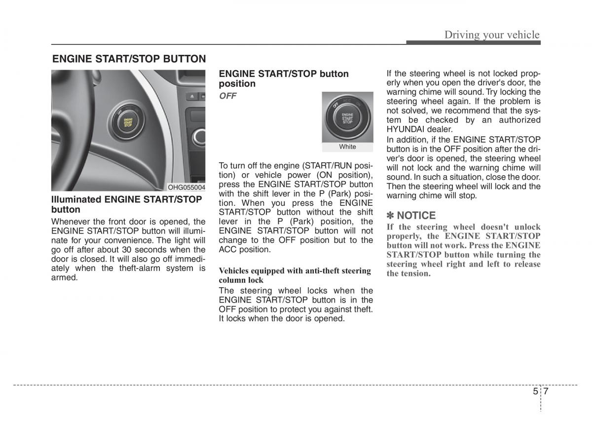 Hyundai Grandeur Azera HG V 5 owners manual / page 290