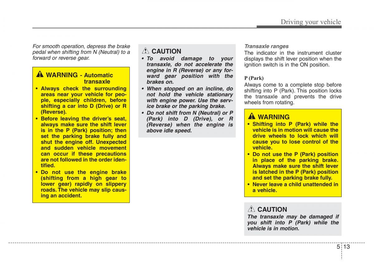 Hyundai Grandeur Azera HG V 5 owners manual / page 296