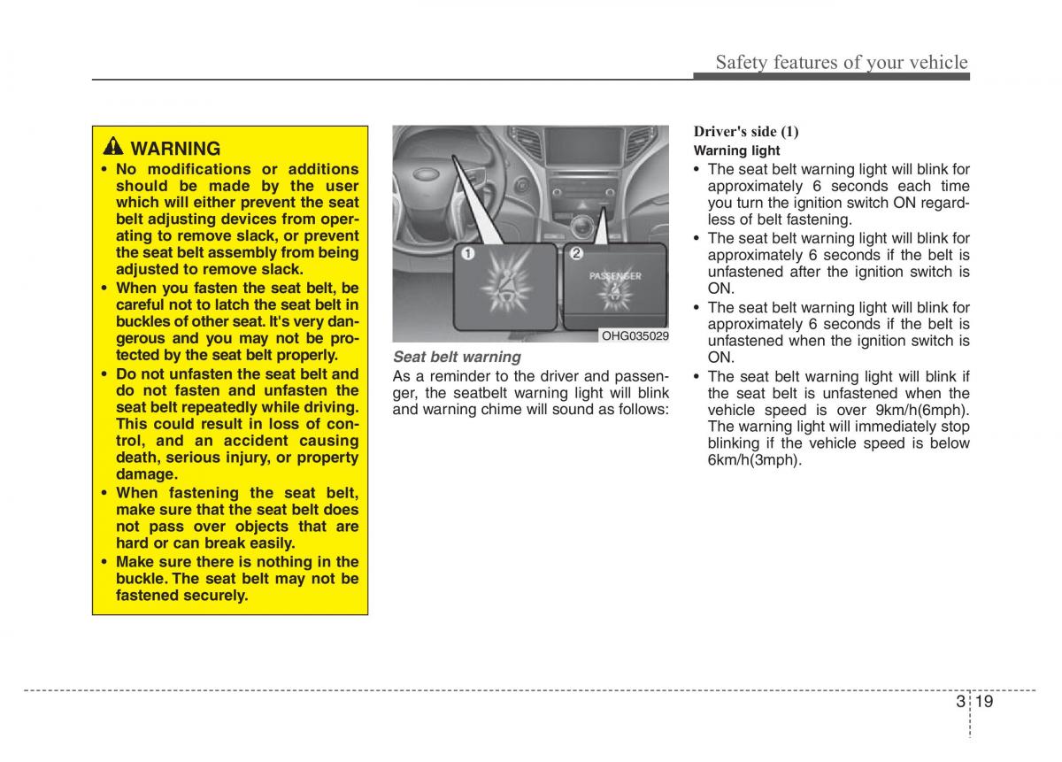 Hyundai Grandeur Azera HG V 5 owners manual / page 35