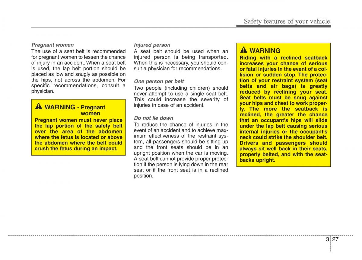 Hyundai Grandeur Azera HG V 5 owners manual / page 43