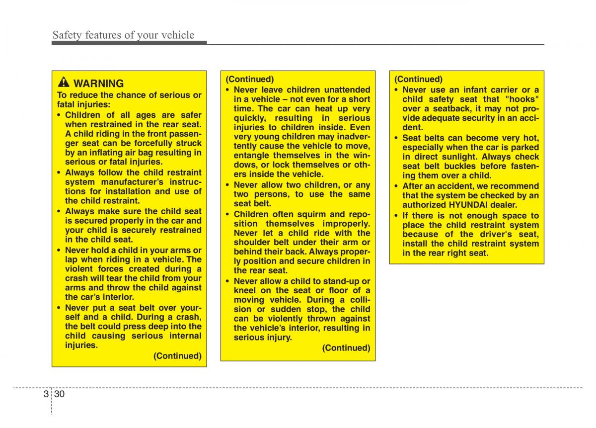 Hyundai Grandeur Azera HG V 5 owners manual / page 46