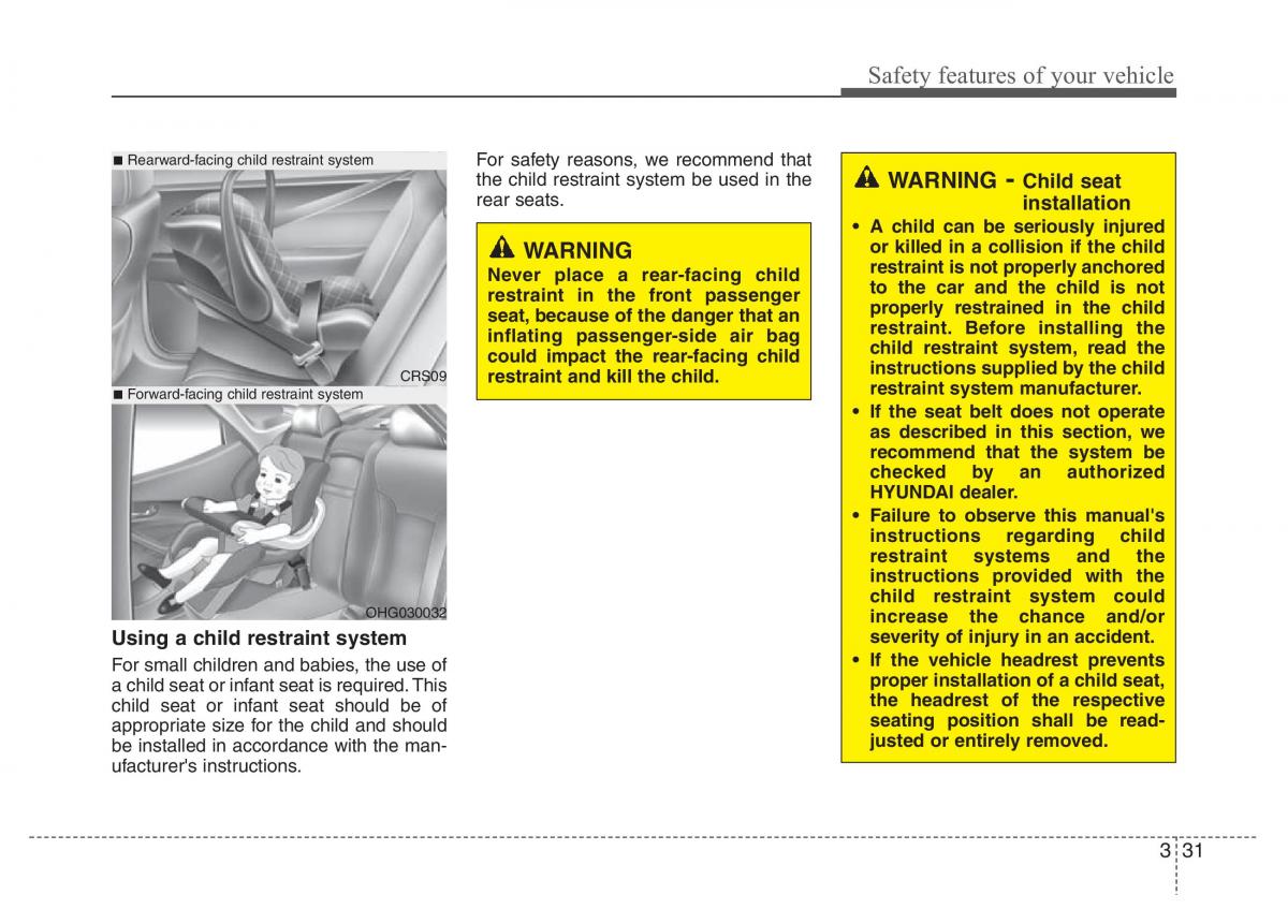 Hyundai Grandeur Azera HG V 5 owners manual / page 47