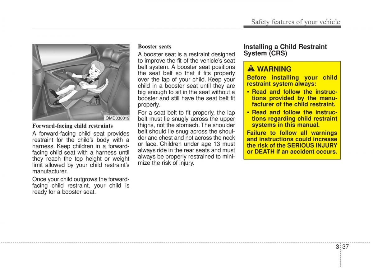 Hyundai Elantra V 5 i35 Avante MD owners manual / page 56