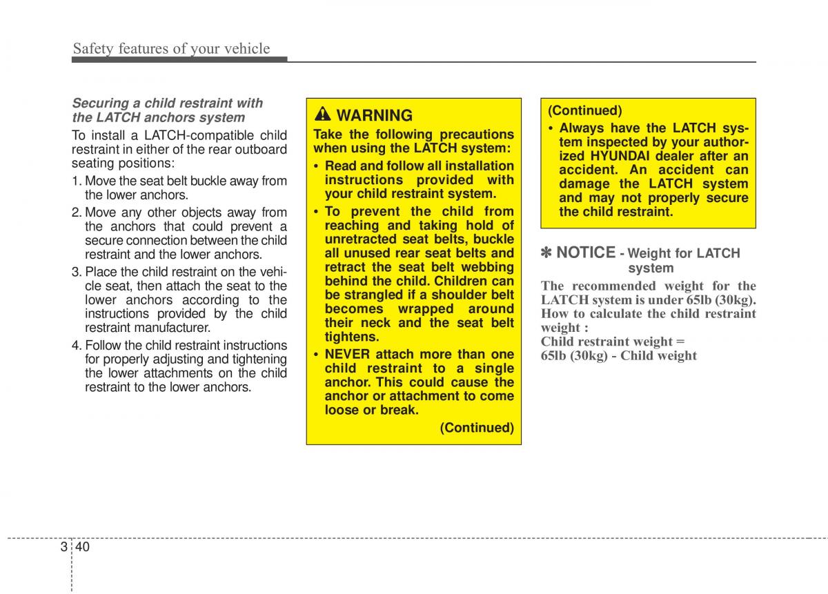 Hyundai Elantra V 5 i35 Avante MD owners manual / page 59