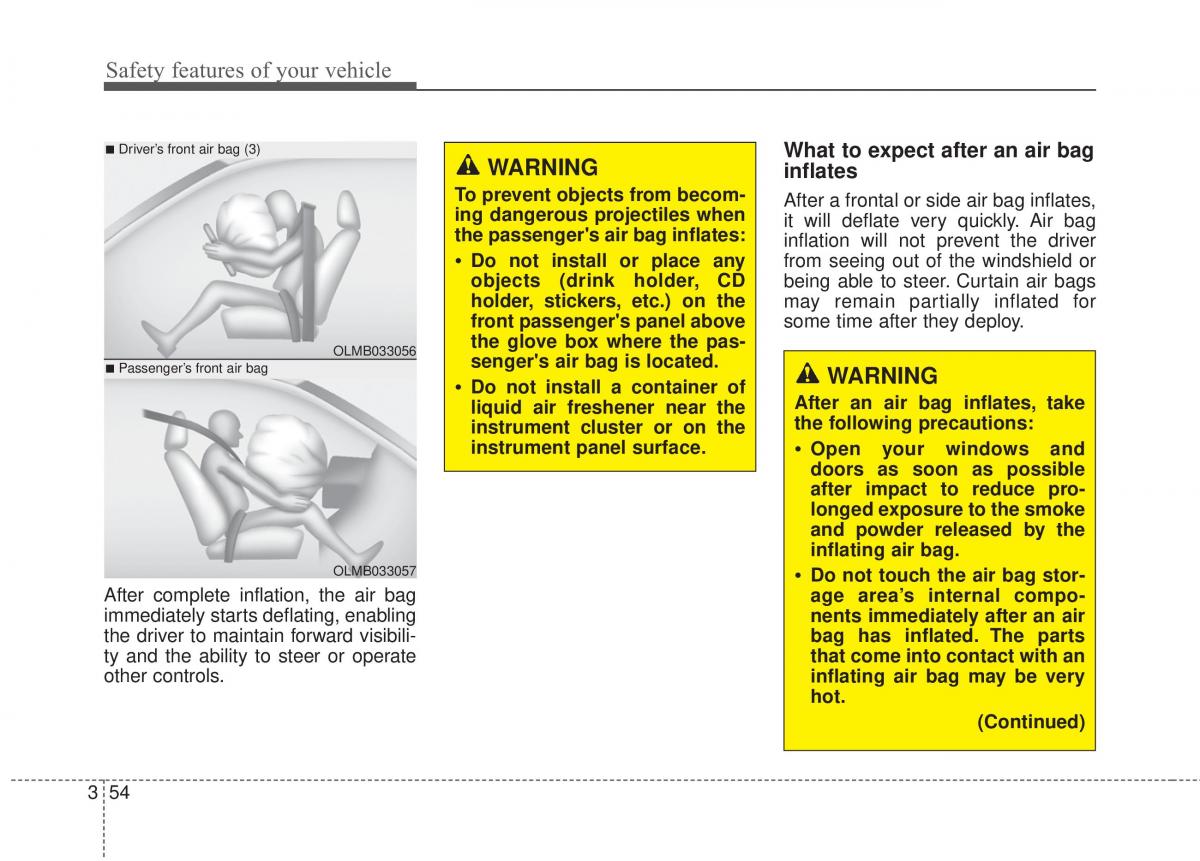 Hyundai Elantra V 5 i35 Avante MD owners manual / page 73