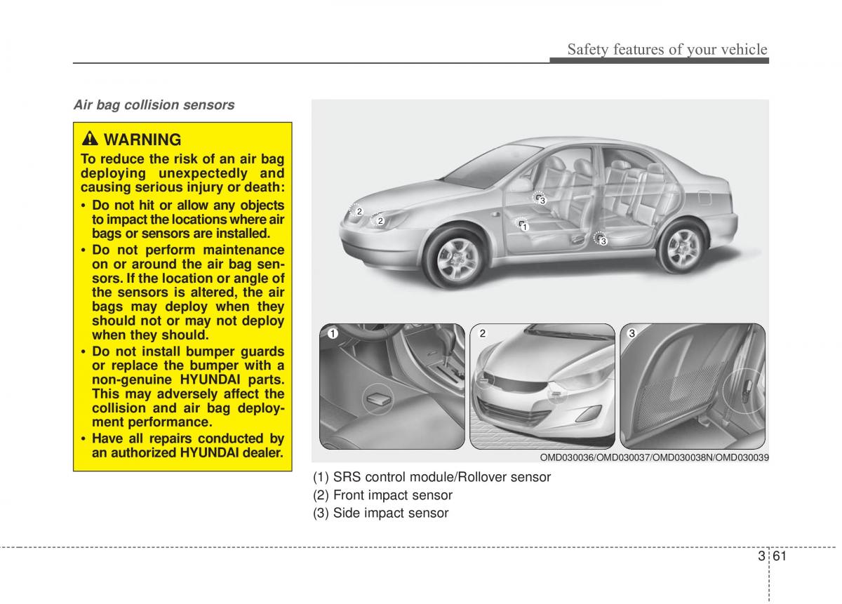 Hyundai Elantra V 5 i35 Avante MD owners manual / page 80