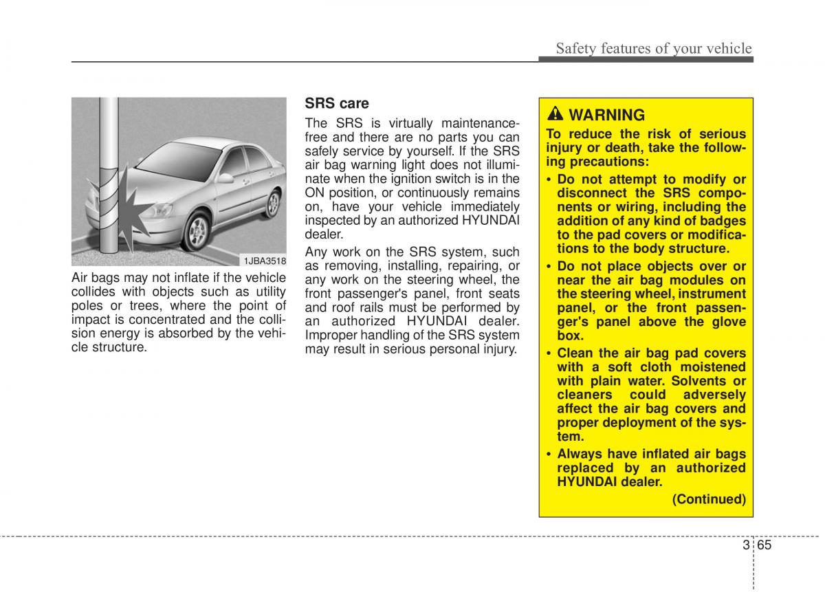 Hyundai Elantra V 5 i35 Avante MD owners manual / page 84