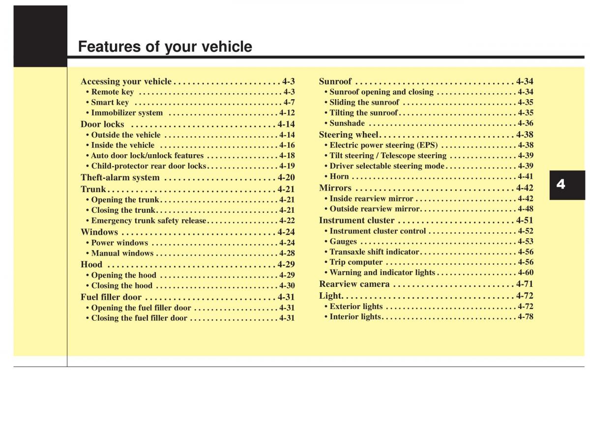 Hyundai Elantra V 5 i35 Avante MD owners manual / page 87