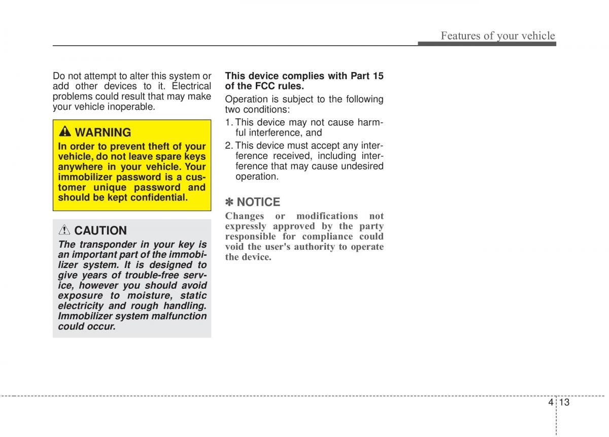 Hyundai Elantra V 5 i35 Avante MD owners manual / page 99