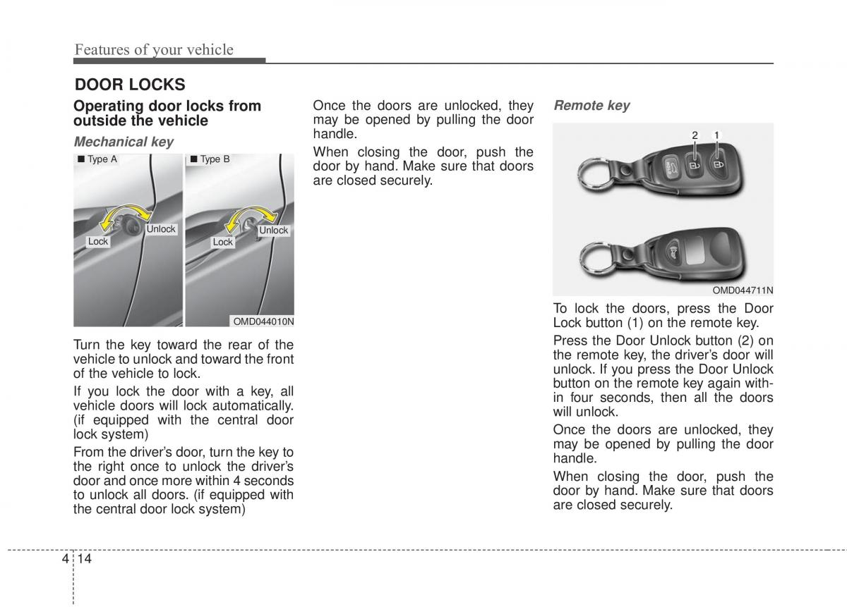 Hyundai Elantra V 5 i35 Avante MD owners manual / page 100