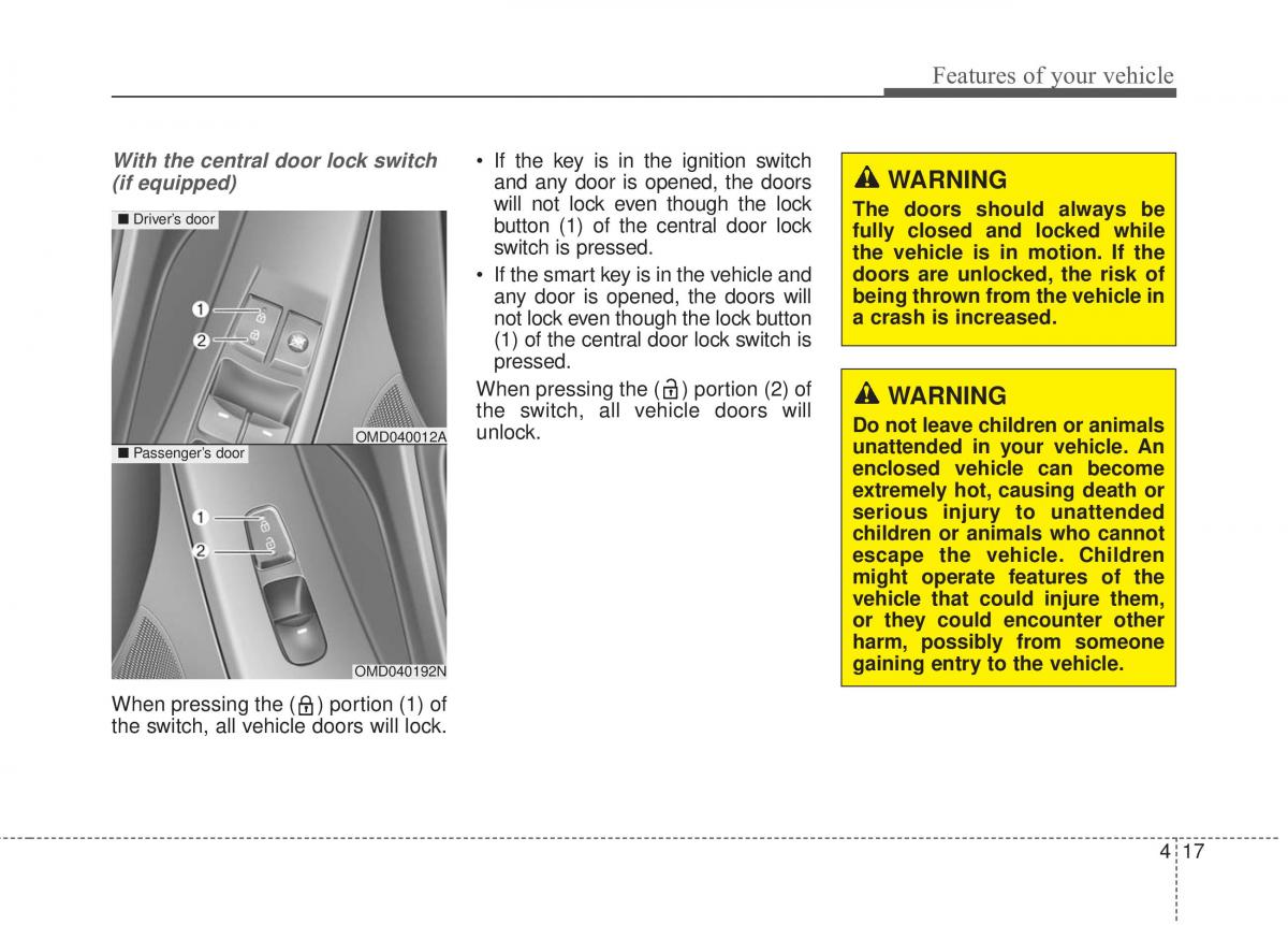 Hyundai Elantra V 5 i35 Avante MD owners manual / page 103