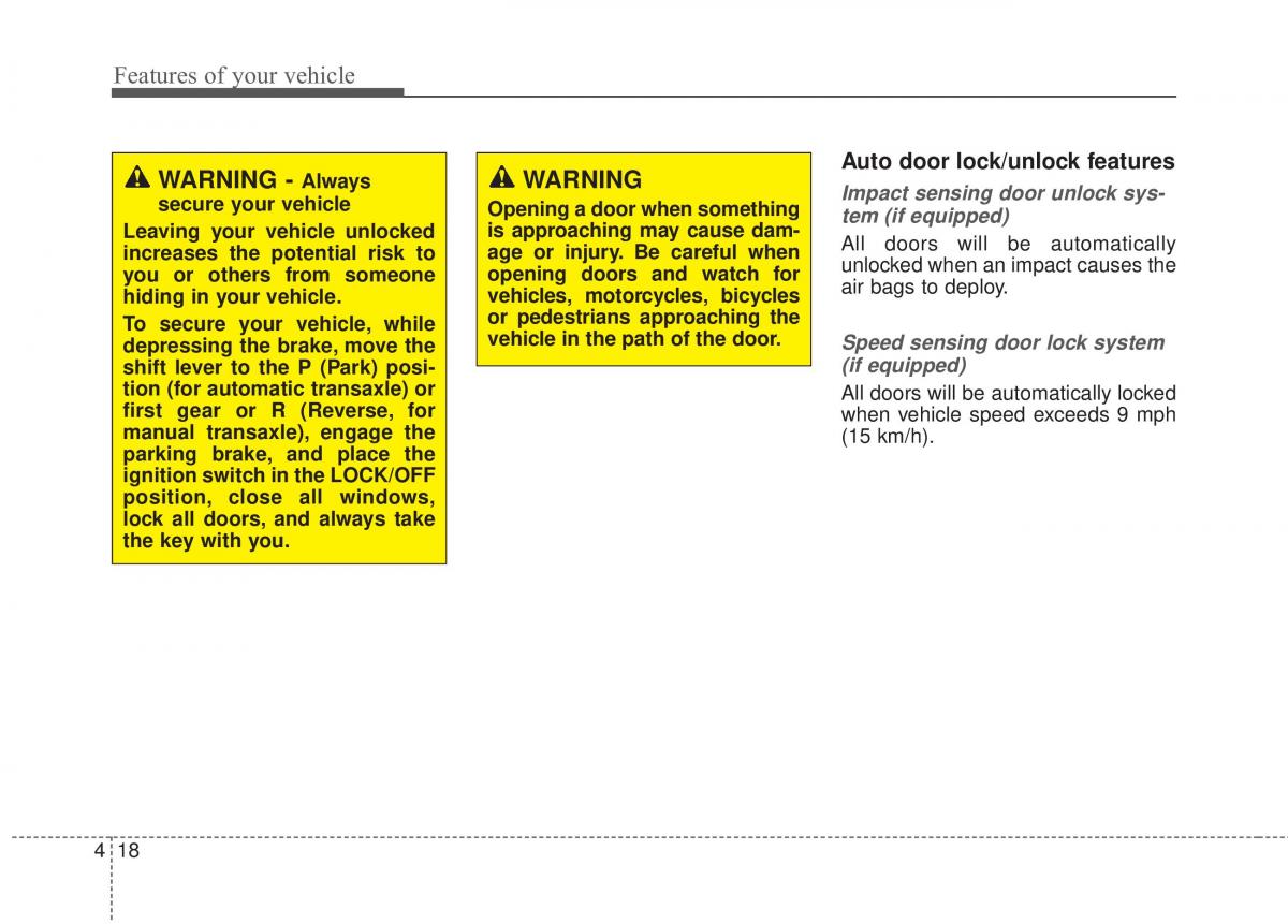 Hyundai Elantra V 5 i35 Avante MD owners manual / page 104