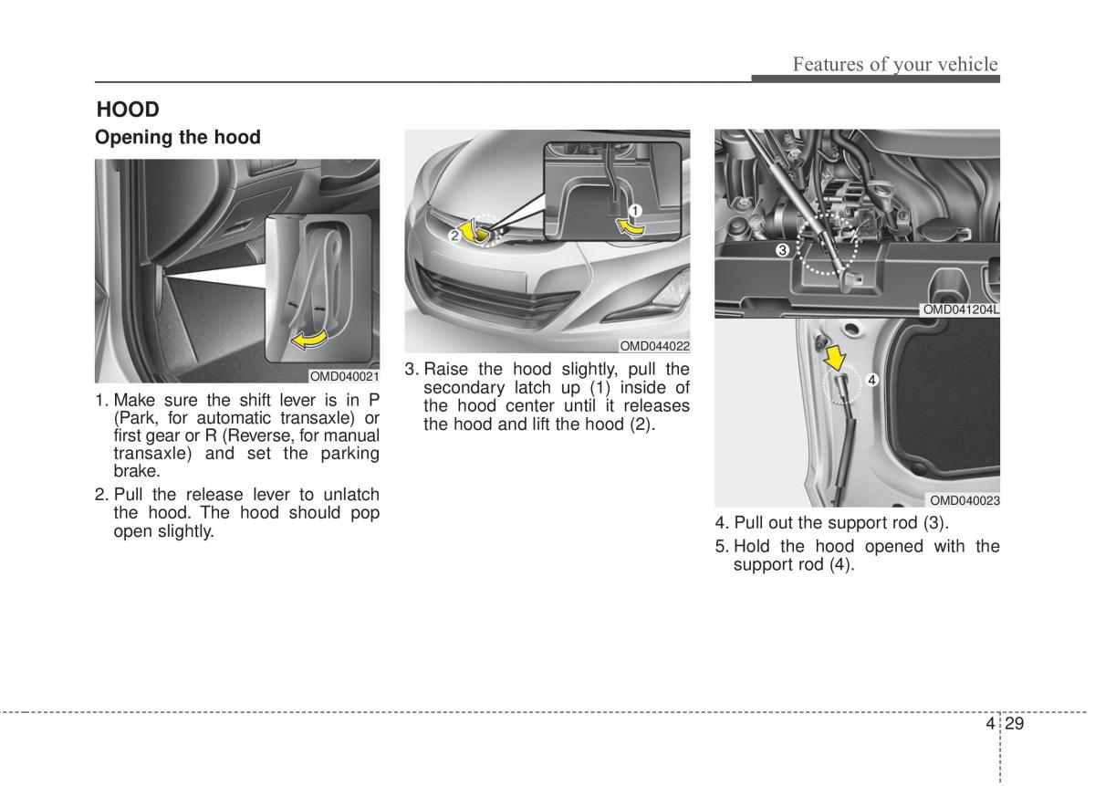 Hyundai Elantra V 5 i35 Avante MD owners manual / page 115