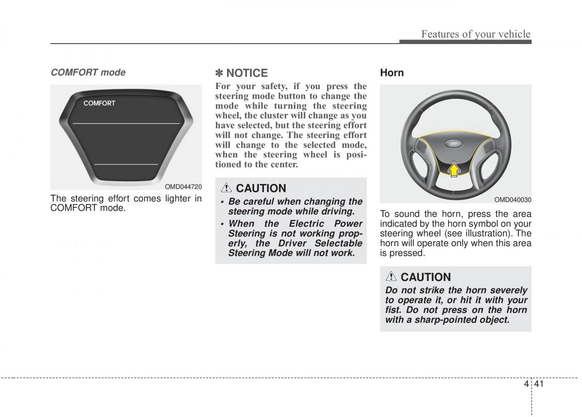 Hyundai Elantra V 5 i35 Avante MD owners manual / page 127