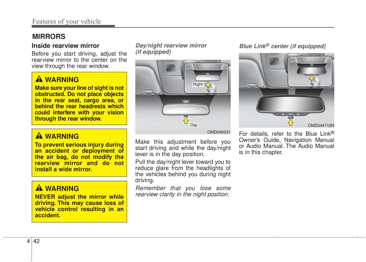 Hyundai Elantra V 5 i35 Avante MD owners manual / page 128