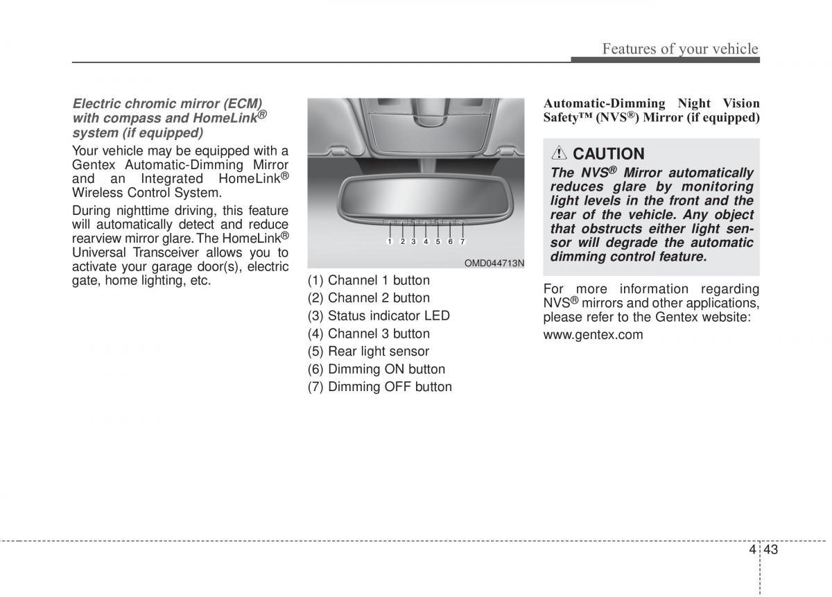 Hyundai Elantra V 5 i35 Avante MD owners manual / page 129