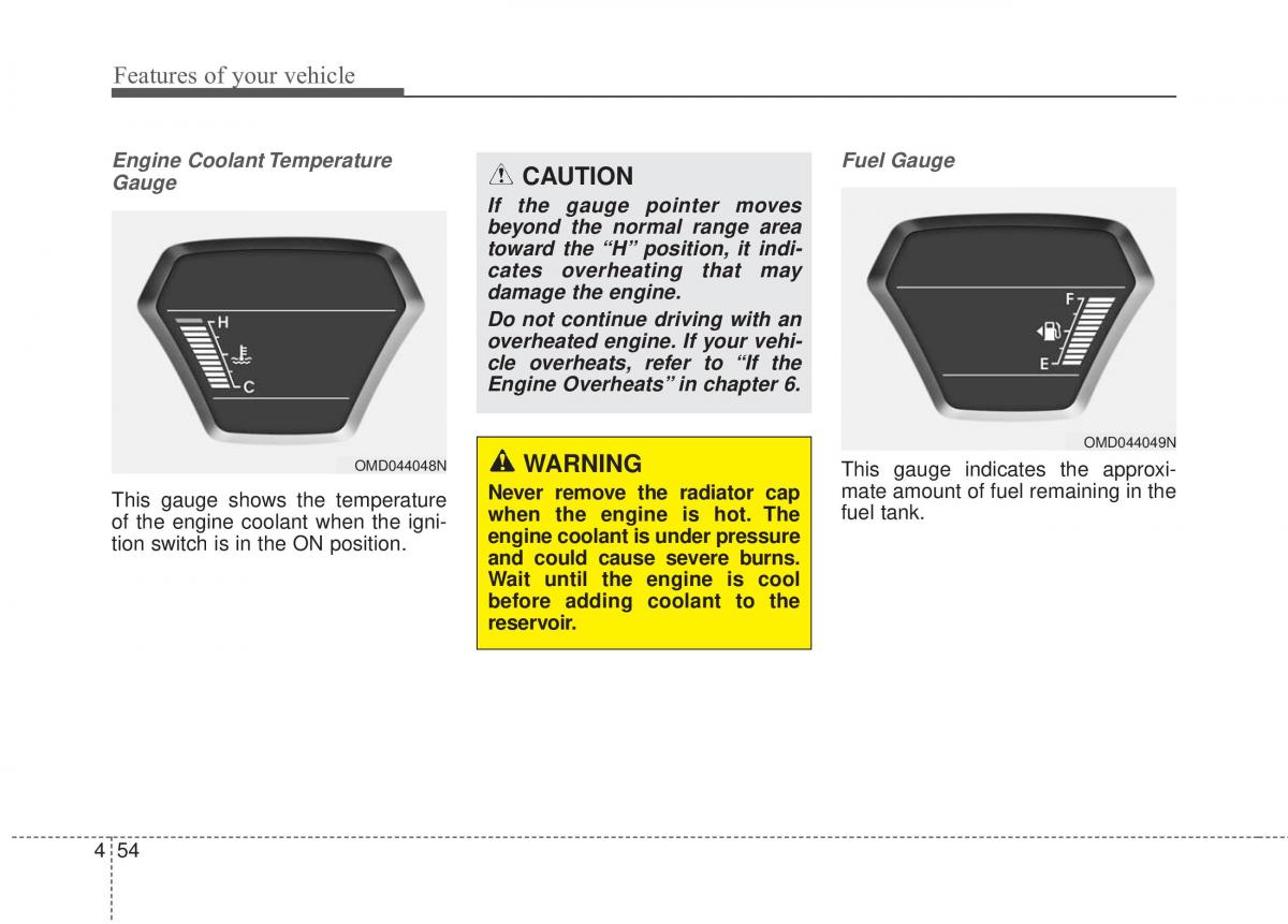 Hyundai Elantra V 5 i35 Avante MD owners manual / page 140