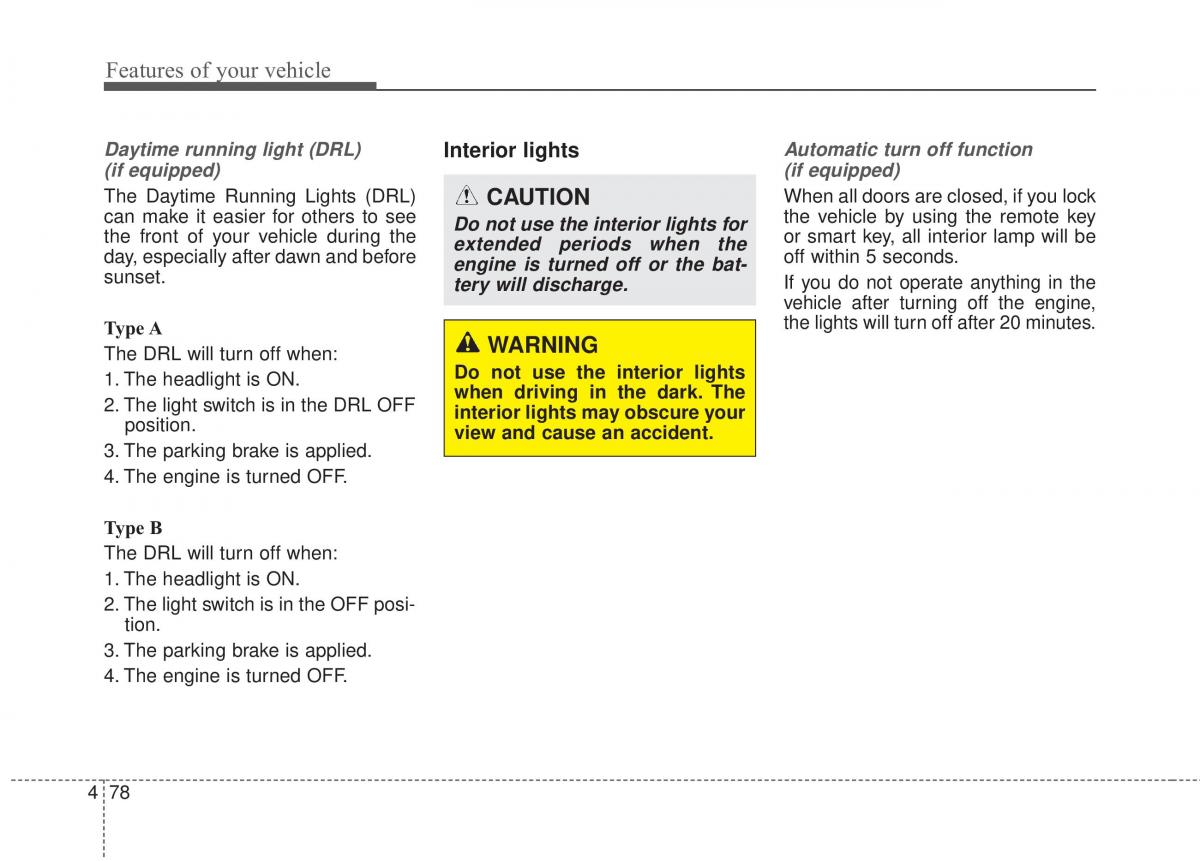 Hyundai Elantra V 5 i35 Avante MD owners manual / page 164