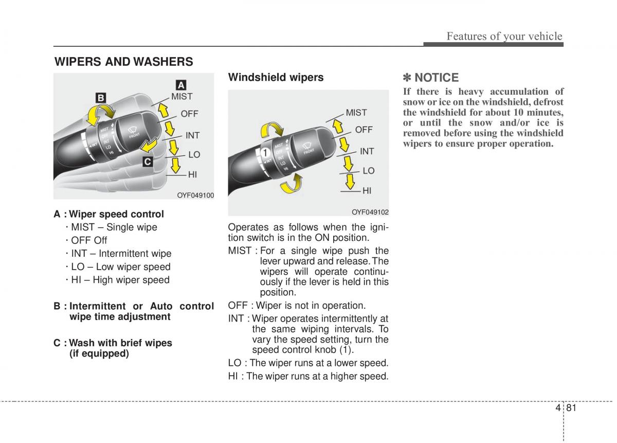 Hyundai Elantra V 5 i35 Avante MD owners manual / page 167