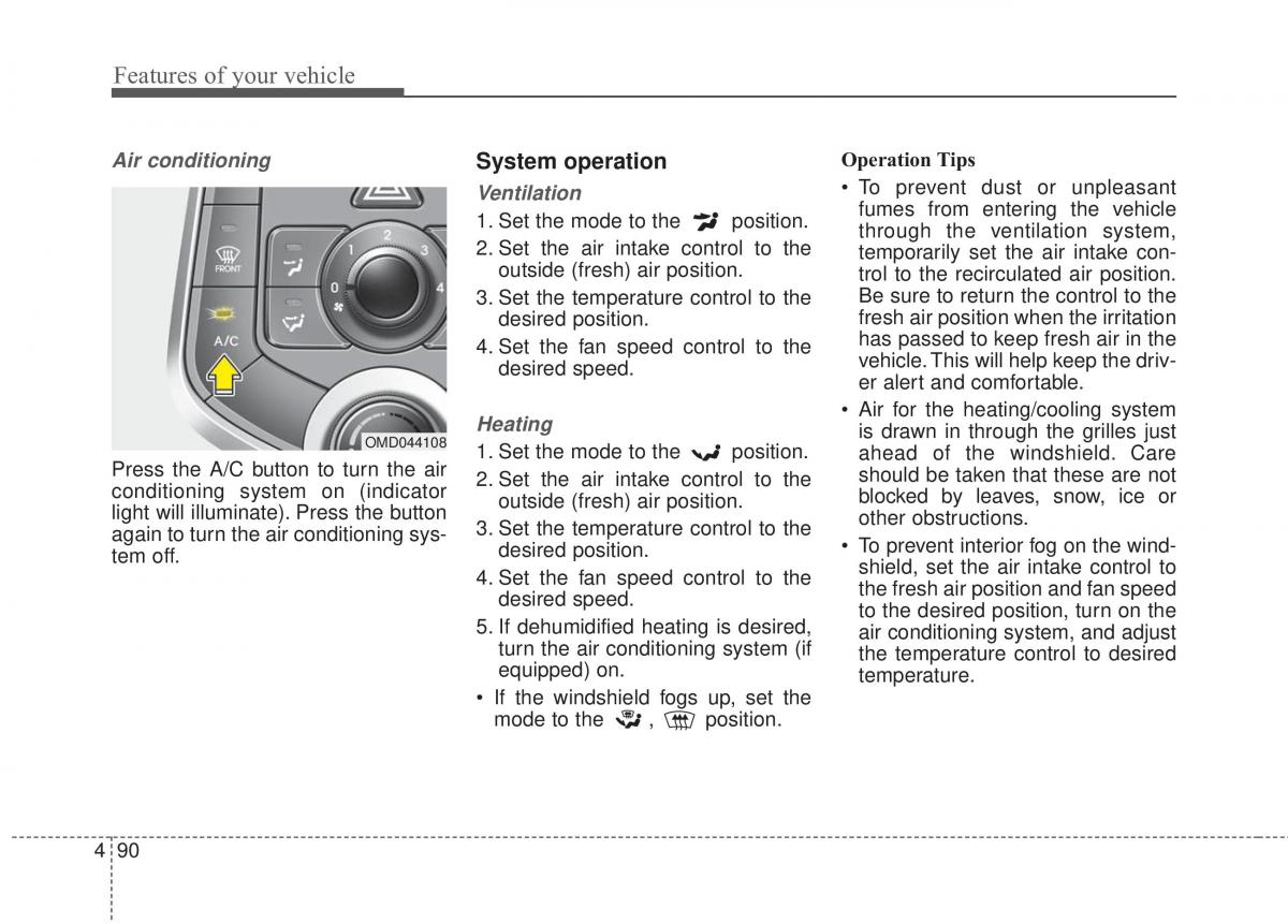 Hyundai Elantra V 5 i35 Avante MD owners manual / page 176