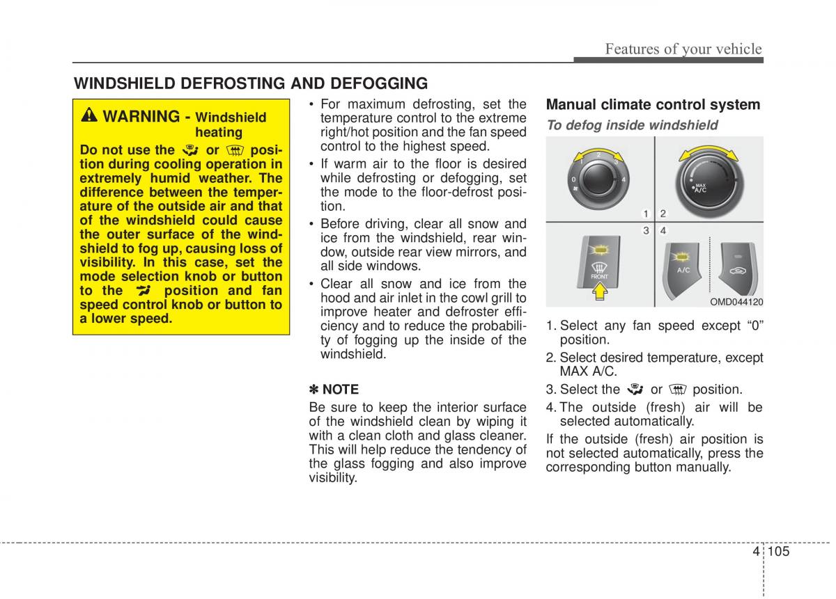 Hyundai Elantra V 5 i35 Avante MD owners manual / page 191