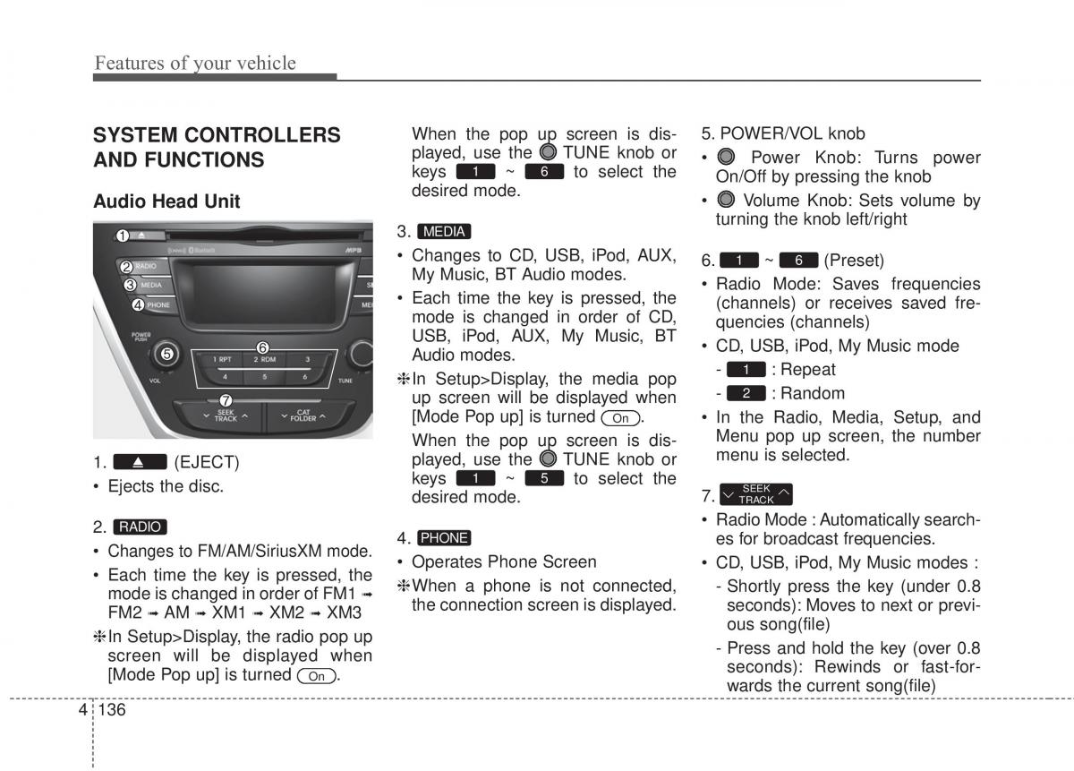 Hyundai Elantra V 5 i35 Avante MD owners manual / page 222