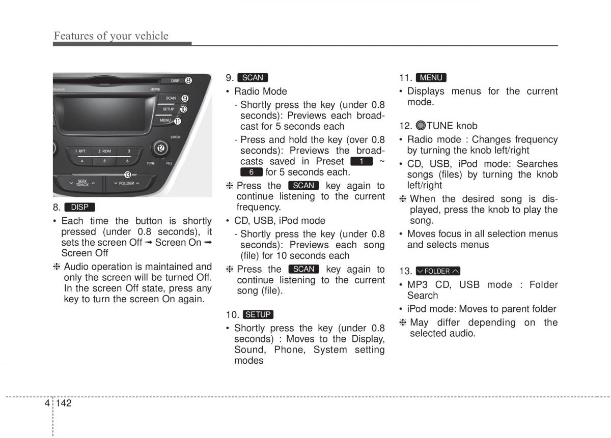 Hyundai Elantra V 5 i35 Avante MD owners manual / page 228