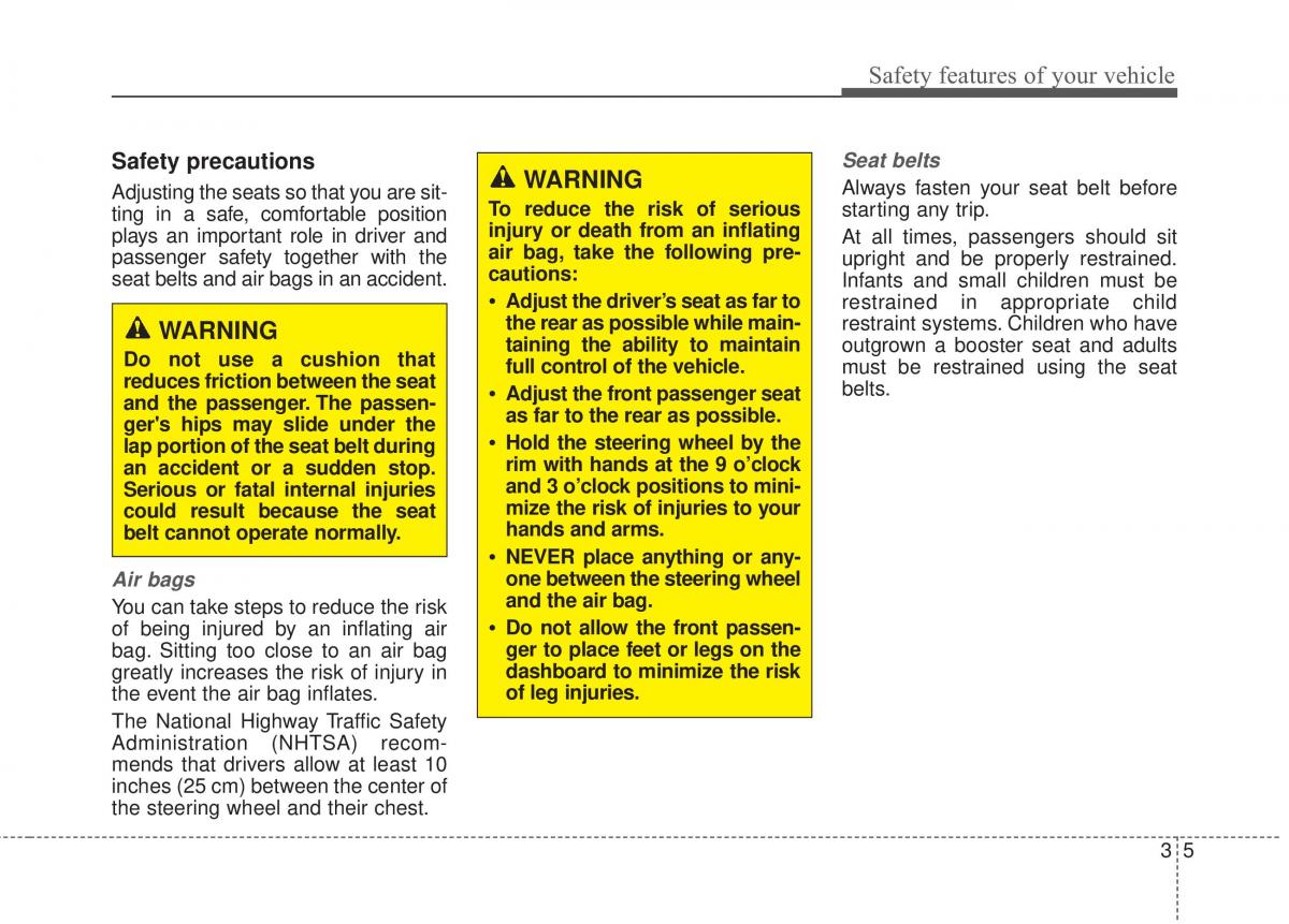 Hyundai Elantra V 5 i35 Avante MD owners manual / page 24