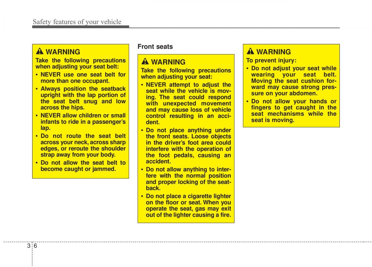 Hyundai Elantra V 5 i35 Avante MD owners manual / page 25