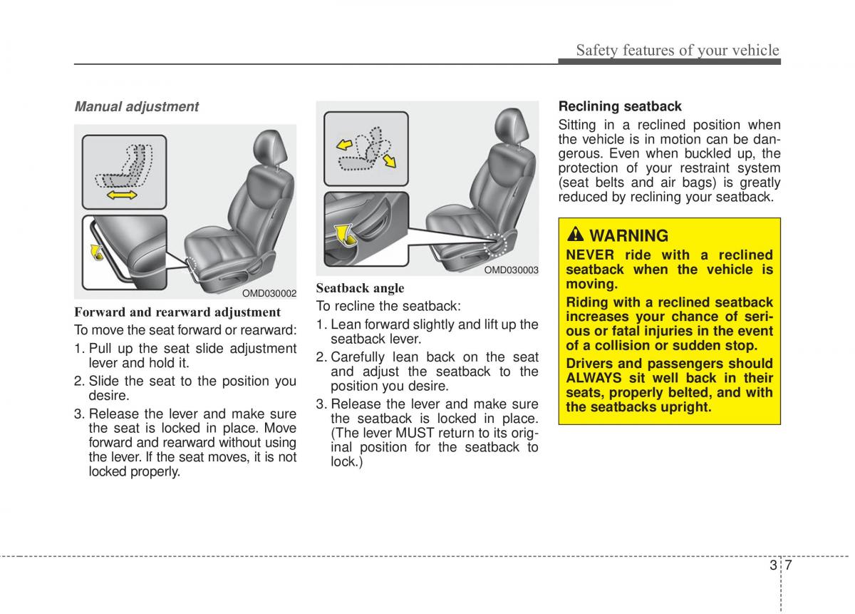 Hyundai Elantra V 5 i35 Avante MD owners manual / page 26