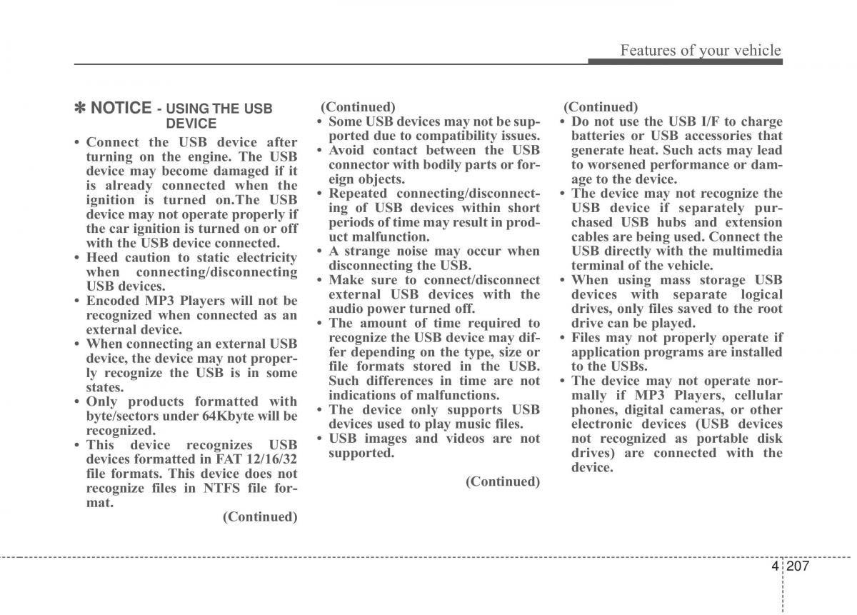 Hyundai Elantra V 5 i35 Avante MD owners manual / page 293