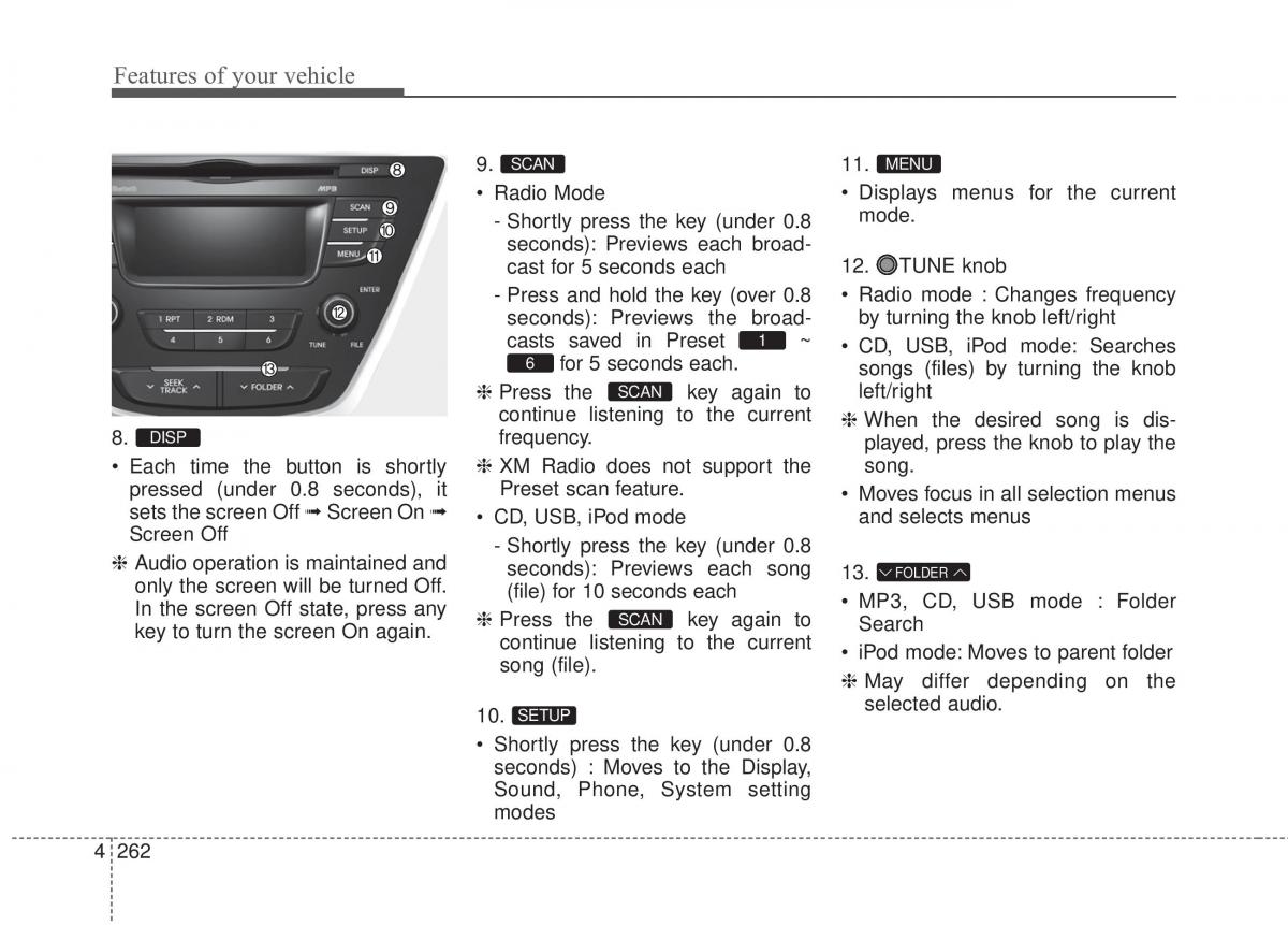 Hyundai Elantra V 5 i35 Avante MD owners manual / page 348