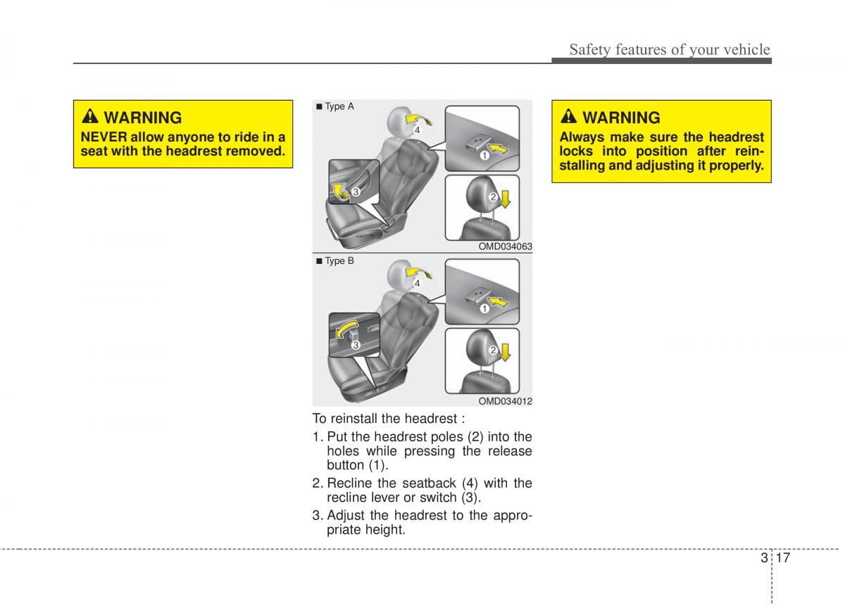 Hyundai Elantra V 5 i35 Avante MD owners manual / page 36