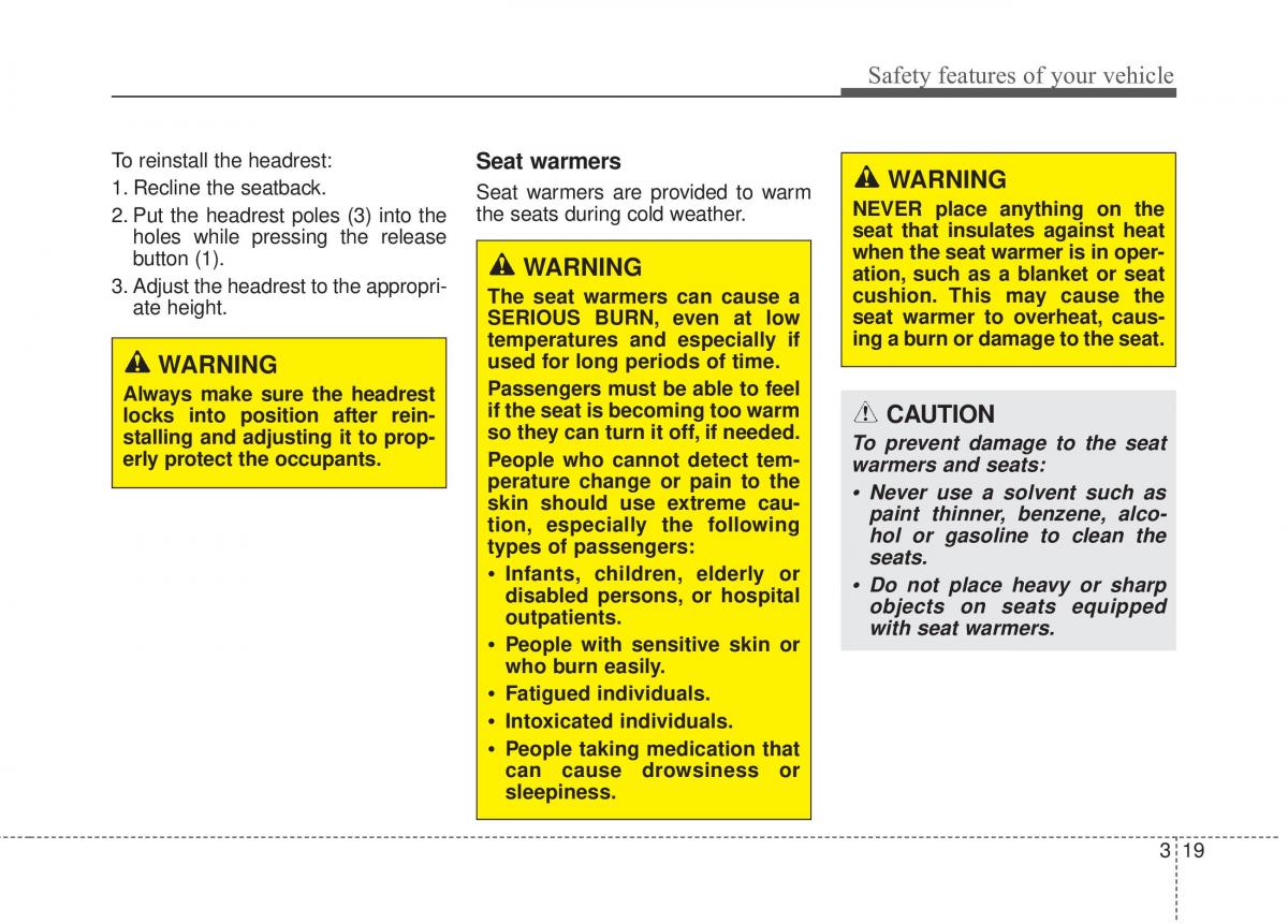 Hyundai Elantra V 5 i35 Avante MD owners manual / page 38