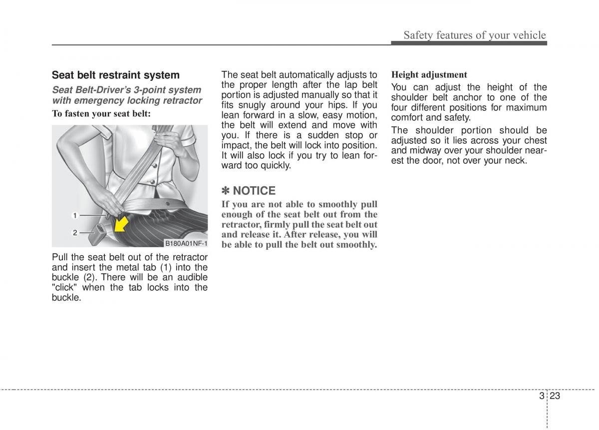 Hyundai Elantra V 5 i35 Avante MD owners manual / page 42