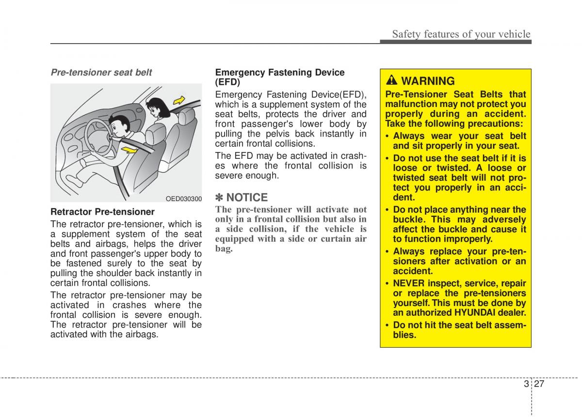 Hyundai Elantra V 5 i35 Avante MD owners manual / page 46