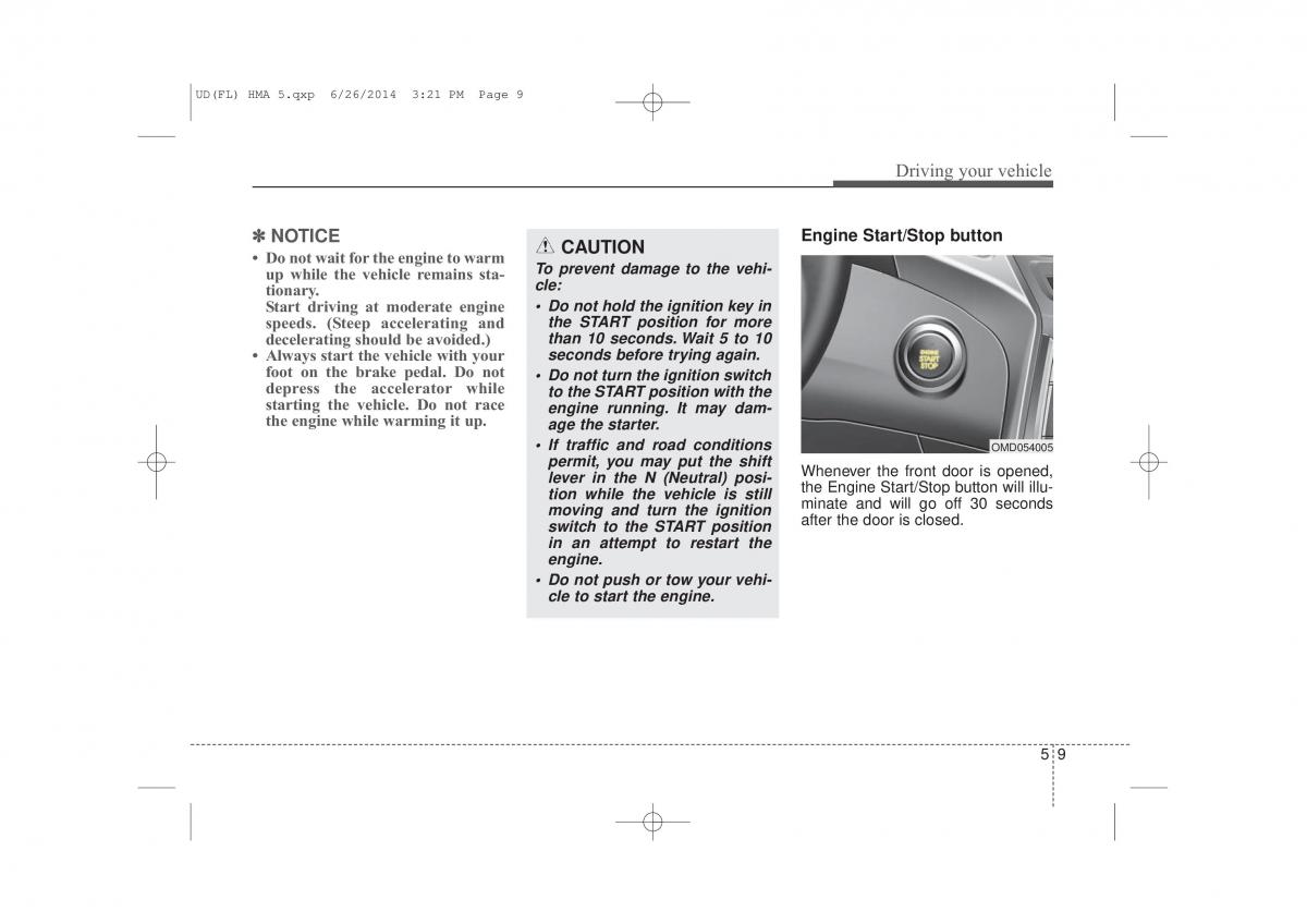 Hyundai Elantra V 5 i35 Avante MD owners manual / page 466