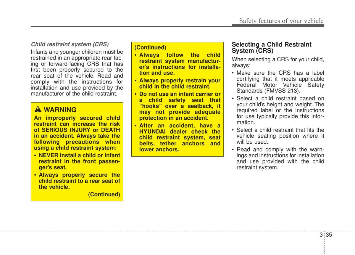 Hyundai Elantra V 5 i35 Avante MD owners manual / page 54