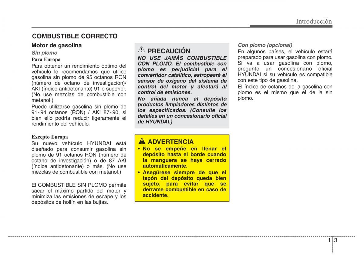 Hyundai Elantra V 5 i35 Avante MD manual del propietario / page 8