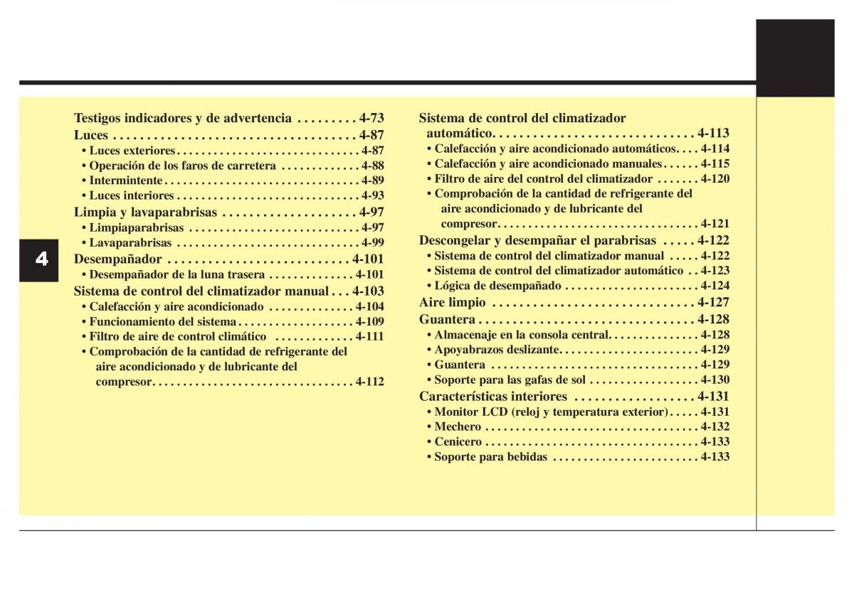 Hyundai Elantra V 5 i35 Avante MD manual del propietario / page 88