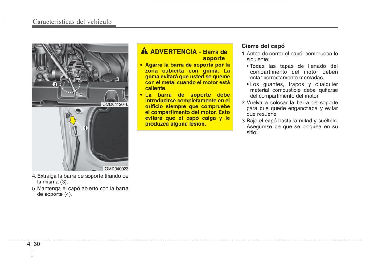 Hyundai Elantra V 5 i35 Avante MD manual del propietario / page 116